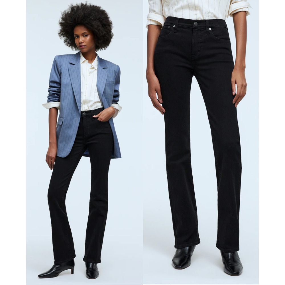Madewell Kick Out Full-Length Jeans Black Size 26